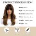Oefei 20-Inch Natural Curly Black Ombre Brown Wig for Women - Heat-Resistant Synthetic Hair for Daily Party & Cosplay - Buy Online on GoSupps.com