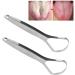 Stainless Steel Tongue Scrapers - Durable Oral Care Set for Fresh Breath | 2 Portable & Reusable Pieces (40 cm Diameter) - Buy Online on GoSupps.com