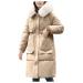 Genetic women parka light spring and summer jacket with hood women's outdoor coat winter jacket women women women coat long beige winter parka women khaki m