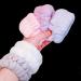 Wrist Bands Solid Colour Water Absorbent Sweat Wrist Bands Pack Of 6 For Women 2BlueBowTies+4BlueWristGuards - Buy Online on GoSupps.com