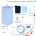 Silicone Enema Bucket Kit with 6 Nozzle Tips & Hose - Colon Cleansing for Adults & Kids - Buy Online on GoSupps.com