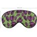 Fresh Ripe Eggplant Sleep Mask - Adjustable Strap, Blocks Light for Night Travel - Men Women - Buy Online on GoSupps.com