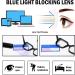 6 Pack Oprah Style Blue Light Blocking Reading Glasses for Women - Square Readers with Spring Hinge - 1.25x Mix - Buy Online on GoSupps.com