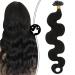 Moresoo U Tip Hair Extensions Human Hair #2 Darkest Brown Wavy Keratin Hair Extensions Soft Invisible Fusion Hair Extensions 22 Inch 50 Strands 50 Grams 22 Inch (Pack of 1) #2 BW