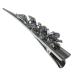 minkissy Retro Large Rhinestone Metal Horn Clip Headdress Duckbill Clip Crystal Hair Accessories (style Four Clips Alligator Hair Clips Rhinestone Hair Clips Crystal Blue Hair Bling