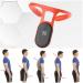 Intelligent Posture Corrector with Smart Vibration Reminder Back Posture Corrector for Teens Correcting Hunchback Keep Right Posture Orange