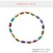 COHEALI 3Pcs Hematite Beaded Bracelets for Women - Colorful, Elastic, Slim Foot Pearl & Crystal Bracelet Set - Buy Online on GoSupps.com