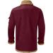 Warm Oversized Plush Hoodie Jacket - Cozy Lined Winter Coat in Red 4XL | Stylish Transition Jacket for All Occasions - Buy Online on GoSupps.com