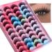 BSLVWG faux cils dramatiquement moelleux 6d vison Mascara rayures russes Mascara rayures d Curl naturel moelleux Mascara faux cils 20 paires de faux cils pais (4 mod les)
