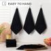 Clisted Kitchen Towels 6Pcs Weave Ultra Soft Absorbent Dish Towels Quick Drying Dish Cloths 12In Black - Buy Online on GoSupps.com