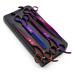 Moontay Professional 7.0/8.0 inches Dog Grooming Scissors Set, 4-Pieces Straight, Upward Curved, Downward Curved, Thinning/Blending Shears for Dog, Cat and Pets, JP Stainless Steel 7 Inch (Pack of 4) Purple