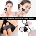 15 Pcs Triangular Velour Puffs - LINKPEACE Washable and Reusable Makeup Powder Puffs with Straps for Contouring Corners and Under Eyes for Loose Powder Body Powder Makeup Tool (black white powder) Black White Powder-15pcs - Buy Online on GoSupps.com