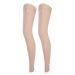 1 pair of thighs support stockings for women and men breathable long compression stockings Feasting Open toes Elastic compression socks in varicose veins swelling (L)