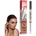  Monozoz Waterproof eyebrow pen for microblading eyebrow pencil for microblading | Double-ended eyebrow pencil and waterproof tinted gel Natural Brows eyebrow pen for - Buy Online on GoSupps.com