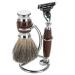 2 in 1 Portable Shaving Stand & Brush Kit - Men's Shaving Tool for Clutter-Free Grooming | International Shipping Available - Buy Online on GoSupps.com