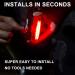 Bike Tail Light USB Rechargeable - Super Bright LED Rear Bicycle Light | 6 Lighting Modes for Road & Mountain Cycling Safety (Red) - Buy Online on GoSupps.com