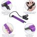 HUIRUMM Pilates Bar Pilates Exercise Resistance Band Pilates bar kit with Resistance Band Portable Pilates Stick for Man Women Home Gym Bodybuilding Shaping Workout Purple - Buy Online on GoSupps.com