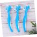 Buy Homsfou 3ST Two-Color Prosthesis Brush - Gentle Hygiene Cleaner for Dentures | Dental Floss Cleaning Brush for Kids - 1 Piece (Blue) - Buy Online on GoSupps.com