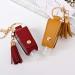 yIFeNG 30ml Portable Empty Hand Sanitize Bottle with Tassels Leather Keychain Holder Black - Buy Online on GoSupps.com
