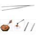 Stainless Long Food Tongs Straight Home Tweezers 30cm Surgical and Sea Food Tool for Kitchen Gardening Home - Buy Online on GoSupps.com