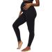 Motherhood Maternity Women's Essential Stretch Full Length Secret Fit Belly Leggings M Black