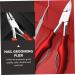 Housoutil 1pc Nail Clippers Cuticle Nippers Scissors Nail Painting Tools Round Nose Pliers Jewelry Making Pliers Fingernail Kit Nails Metal Toe Stainless Steel Manicure Red Fixture - Buy Online on GoSupps.com