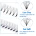 Premade Volume Fans Eyelash Extensions 10D - Short Stem C/D Curl 0.07mm Thickness 12mm Length | Russian Eyelashes - Buy Online on GoSupps.com
