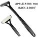 Applicateur de lotion noir applicateur de lotion long manche pour le dos poign e pliable avec 3 rouleaux en mousse r utilisables applicateur de cr me lavable pour le dos - Buy Online on GoSupps.com