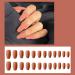 Dajidafu 1 Set Nails for Women Frosted Long Artificial Matte Fingernails Decals Wraps Full Cover Ballerina Gifts Manicure Kit Type 21 - Buy Online on GoSupps.com