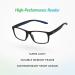 SAV Eyewear Men's Sportex AR4163 Blue Square Reading Glasses +1.5 x - Stylish & Comfortable International Shipping - Buy Online on GoSupps.com