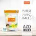 Organic Cotton Balls & Swabs for Gentle Nail & Make-Up Removal - 50 Pack - Buy Online on GoSupps.com