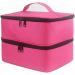 Richolyn Nail Polish Organizer - Travel Double-Layer Case for 30 Bottles | Stylish Pink Nail Dryer & Storage Solution - Buy Online on GoSupps.com