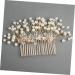 DOITOOL Bridal Hair Comb Rhinestone Bridal Crystal Hair Comb Gold Wedding Clip Side Hair Combs Wedding Flower Hair Comb Leaf Hair Pin Hair Accessories European and American Bride - Buy Online on GoSupps.com