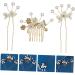 DOITOOL 1 Set Bridal Hairpin Vintage Wedding Decor Flower Insert Comb Rhinestone Decor Bun Hairpin Chinese Hair Accessories Hair Stick Hair Fork Alloy Rhinestones Women's Hair up - Buy Online on GoSupps.com