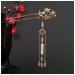 Hair Clips Hanfu ancient ornaments head ornaments Chinese style hair ornaments hair sticks metal hair clips Blue Hair Clips (Size : D)