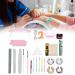 Nail Light Nail Art Dotting Pen for Home Nail Salon Extension Gel Set with Portable USB Nail Polish Dryer