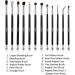 Impora London Eye Makeup Brush Set - 12 Brushes for Eyeshadow, Blending, Crease, and Eyeliner - Buy Online on GoSupps.com