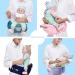 ANGELBB Baby Hip Seat Carrier - Ergonomic Infant Waist Stool with Pockets, Adjustable Belt & Anti-Slip Fabric - Lightweight & Safe for Newborns - Grey - Buy Online on GoSupps.com