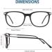 CGID CN79 Classic Nerd Glasses Vintage 40s/50s Panto Style Clear Lens Z 2 Pack Matte Black & Blue for Men & Women - Buy Online on GoSupps.com