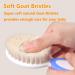 Baby Hair Brush and Comb Set for Newborns & Toddlers - Soft Goat Bristles - Ideal for Cradle Cap - Blue - Buy Online on GoSupps.com