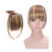 Bangs Hair Clip Synthetic Bangs Hair Clip in Extensions French Natural Fringe Bangs Clip in Thick Front Neat Flat Bang Short Straight Hair piece Bangs with Temples Bangs Clip in Hair (Color : SW65-18 SW65-18H613