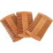 Doublesided beard comb avoid static wide teeth wooden beard comb portable size for all hair types - Buy Online on GoSupps.com