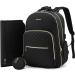 Diaper Bag Backpack  LOVEVOOK Quilted Baby Bag with Changing Pad & Pacifier Holder Travel Diaper Bags with USB Charging Port Black - Buy Online on GoSupps.com