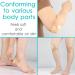 Silicone Heel Foam Bandages - Waterproof Absorbent Dressings for Cracked Heels Ankle & Elbow Protection | Pack of 4 (5 x 8 inches - Buy Online on GoSupps.com