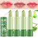 4 Pcs Aloe Vera Color Changing Lipstick Long Lasting Nutritious Moisturizing Lip Balm Magic TemperatureColour Changing Lip Stick for Women
