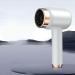 Portable Cordless Hair Dryer Professional Hair Dryer travel hair dryer Lightweight Blow Dryer High-Speed Motor for Fast Drying Low Noise Hair Blower Portable Small Blow Dryer (white)
