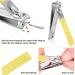 10pcs Professional Manicure Pedicure Set - Stainless Steel Nail Clippers Kit for Travel (Yellow) - Buy Online on GoSupps.com