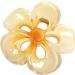 Floral Hair Clips Acrylic Strong Hold Hair Clip Hair Styling Accessories Non-Slip Hair Clips Womens Hair Barrettes for Woman and Girls Yellow - Buy Online on GoSupps.com
