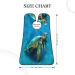 Watercolor Turtle Beard Bib | Ocean Animal Hair Catcher | Non-Stick Grooming Cloth & Salon Cape Apron | Perfect Gifts for Men - Buy Online on GoSupps.com