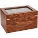 Cigar Boxs Cigar Case Cigar Box Desktop Cigar Humidor Case Glasstop Cigar Storage Box Cherry Finish with Hygrometer and Humidifier Holds 50 Cigars - Buy Online on GoSupps.com